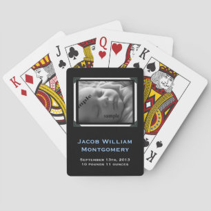 Aangepaste moderne, moderne zwarte en witte nieuwe pokerkaarten