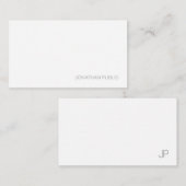 Aangepaste moderne monogram legante minimalistisch notitiekaartje (Voorkant / Achterkant)