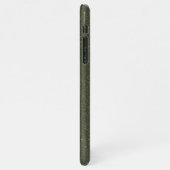 Aangepaste Moderne Moss Groene Textuur Split iPhon iPhone Hoesje (Linkerkant)