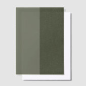 Aangepaste moderne Moss Vellum Overlay — Split Sty Uitnodigingen (Offset)