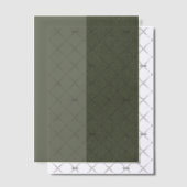 Aangepaste moderne Moss Vellum Overlay — Split Sty Vellum Uitnodigingen (Offset (Uitnodiging))