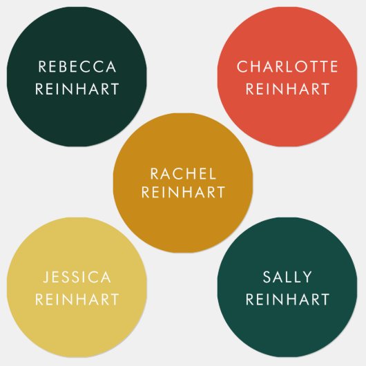 Aangepaste moderne naam Kleurrijke kleding Labels (Groep)