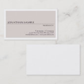 Aangepaste, moderne ontwerpminimalistische elegant visitekaartje (Voorkant / Achterkant)