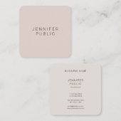Aangepaste Moderne Professionele Elegante Kleuren Vierkante Visitekaartje (Voorkant / Achterkant)