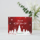 Aangepaste, moderne rode Baskische Navidad Kerstmi Feestdagenkaart (Staand voorkant)