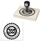 Aangepaste moderne ronde bedrijfslogo groot rubberstempel (Gestempeld)