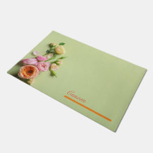 Aangepaste moderne roze & groene bloem