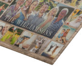 Aangepaste Moderne Rustieke Familie Fotocollage Ke Snijplank (Hoek)