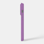 Aangepaste Moderne Stijlvolle Naam Minimaal Paarse iPhone Hoesje (Linkerkant)