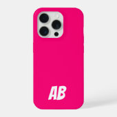 Aangepaste moderne stijlvolle naam Minimal Royal P iPhone Hoesje (Achterkant)