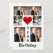 Aangepaste moderne trendy Birthday Kaart (Voorkant / Achterkant)