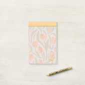 Aangepaste Moderne tulpentuin Geel Groen Post-it® Notes (Op bureau)