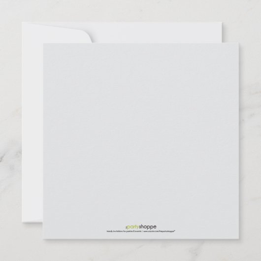 Aangepaste Moderne uitnodiging tot grote opening f (Achterkant)