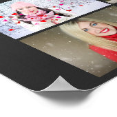 Aangepaste moderne uitvaart 6 foto collage poster (Hoek)