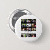 Aangepaste moderne vaders Dag 11 Foto Collage Ronde Button 5,7 Cm (Voorkant /achterkant)