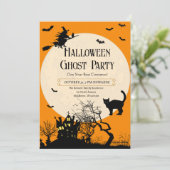 Aangepaste moderne volwassen Halloween kostuumfees Kaart (Staand voorkant)