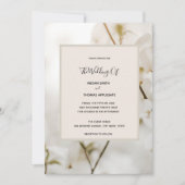 Aangepaste Moderne Zachte Bloemen Elegante Bruilof Kaart (Voorkant)