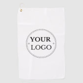 Aangepaste moderne zakelijke Logo-merk Golfhanddoek (Voorkant)