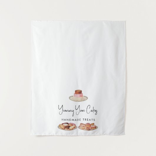 Aangepaste moderne zakelijke tafel runner cakes ba wandkleed (Voorkant)