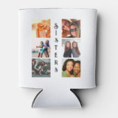 Aangepaste moderne zussen 6 Foto Collage Blikjeskoeler (Voorkant)