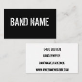 Aangepaste moderne zwart-witband visitekaartje (Voorkant / Achterkant)