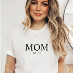 Aangepaste moderne zwarte gevestigde moeder Tri-Blend shirt