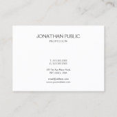 Aangepaste moderne zwarte witte afbeelding grafisc visitekaartje (Achterkant)