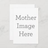 8,9 x 12,7 cm Enkele bedankkaart (Voorkant / Achterkant)