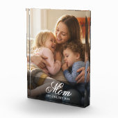 Aangepaste Moeder Gevestigde Elegante Script Foto (Rechts)