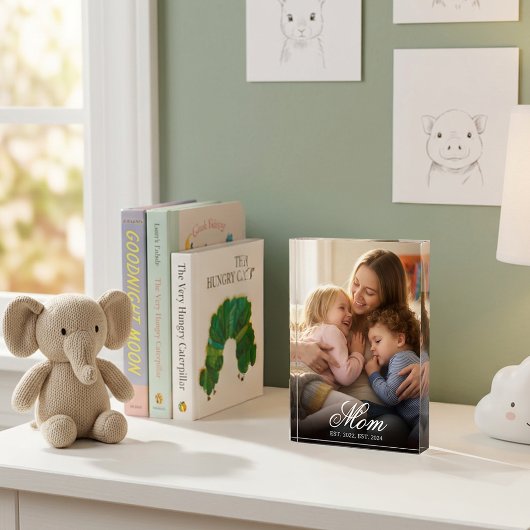 Aangepaste Moeder Gevestigde Elegante Script Foto