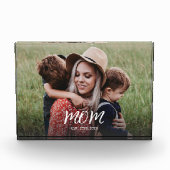 Aangepaste moeder gevestigde moderne scriptfoto fotoblokken (Voorkant)
