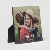 Aangepaste moeder gevestigde moderne scriptfoto fotoplaat (Voorkant)