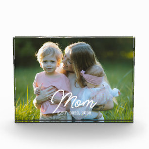 Aangepaste Moeder Opgericht Modern Schrift Foto