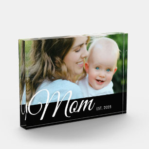 Aangepaste Moeder Opgericht Modern Schrift Foto