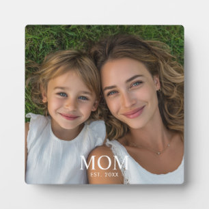 Aangepaste Moeder Opgericht Modern Schrift Foto  Fotoplaat