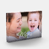 Aangepaste Moeder Opgericht Modern Schrift Fotoblokken (Links)