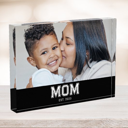 Aangepaste Moeder Opgericht Modern Vet Fotoblokken