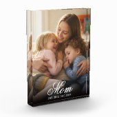 Aangepaste Moeder Opgerichte Elegante Script Foto (Links)