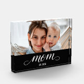 Aangepaste Moeder Opgerichte Moderne Script Foto (Links)
