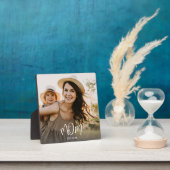Aangepaste Moeder Opgerichte Moderne Script Foto Fotoplaat (Insitu)
