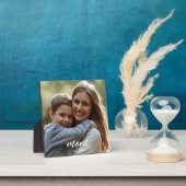 Aangepaste Moeder Opgerichte Moderne Script Foto Fotoplaat (Insitu)