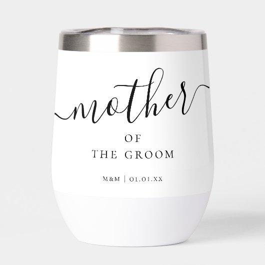 Aangepaste Moeder van de Bruidegom Script Calligra (Achterkant)