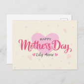 Aangepaste Moederdag | BRIEFKAART (Voorkant / Achterkant)
