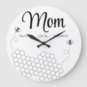 Aangepaste Moederdag cadeau van kinderen naam bij Grote Klok (Voorkant)