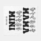 Aangepaste Moederdag Fleece Deken (Voorkant (Horizontaal))