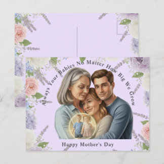 Aangepaste Moederdag foto Altijd je baby's Briefkaart
