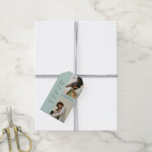 Aangepaste Moederdag Foto Gift Label – gepersonali Cadeaulabel