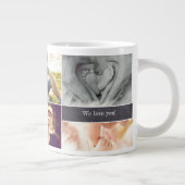 Aangepaste Moederdag fotocollage Extra Grote Beker (Rechts)