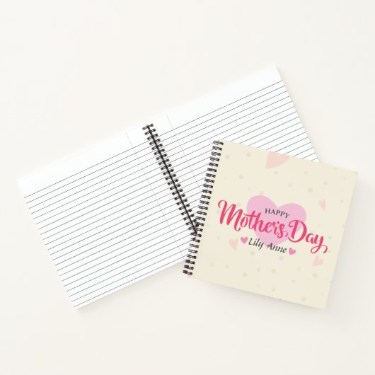 Aangepaste Moederdag | Laptop Notitieboek (Binnen)