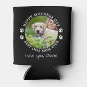 Aangepaste Moederdag van Cute Pet-foto Dog mama Blikjeskoeler (Voorkant)